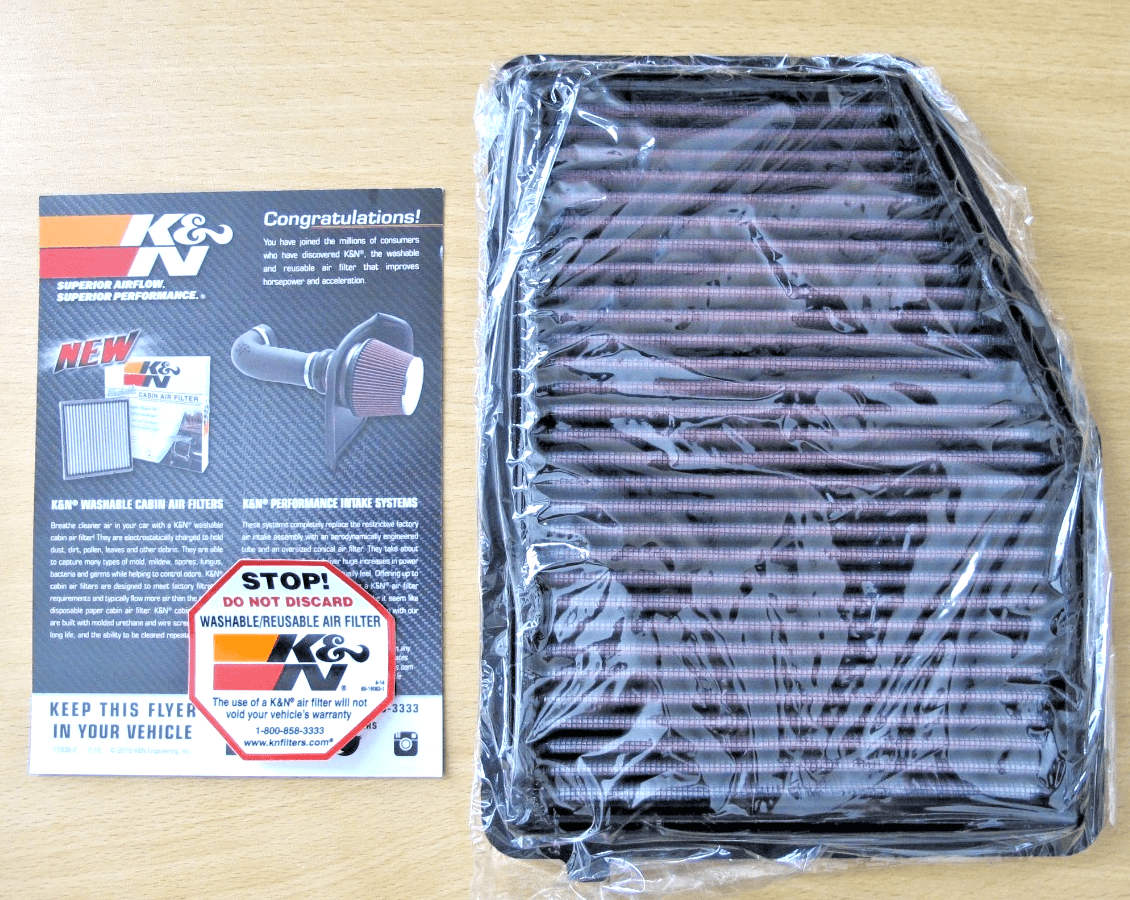 K&N Performance High Flow Washable Engine Air Filter 33 - 2468 Honda Civic Acura - MagsTag