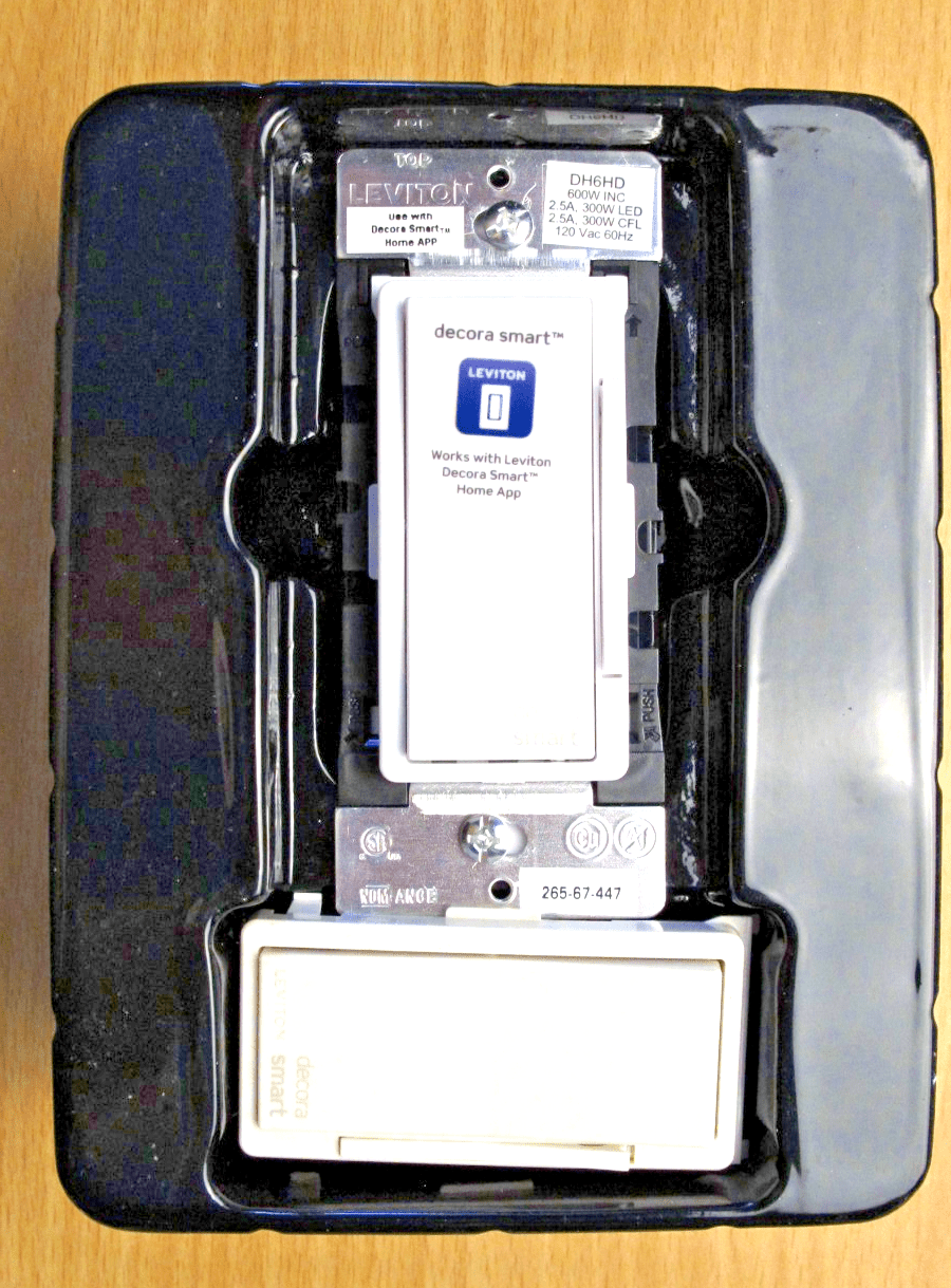 Leviton DH6HD - 1BZ Decora Smart Wall Mount 600W Apple Dimmer 2 pack - MagsTag