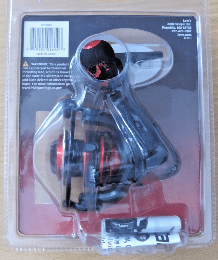Lew's Carbon Fire Spinning Reel CF100A 5.2:1 8 Bearings - MagsTag