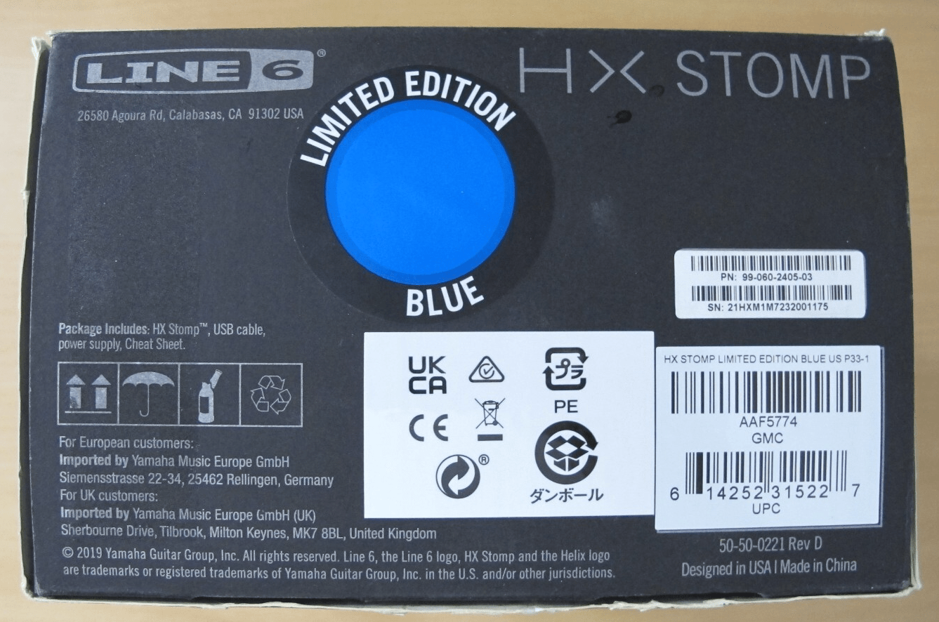 Line 6 HX Stomp Ltd Ed Lightning Blue Multi - Effects Pedal Lightning Blue Unused - MagsTag