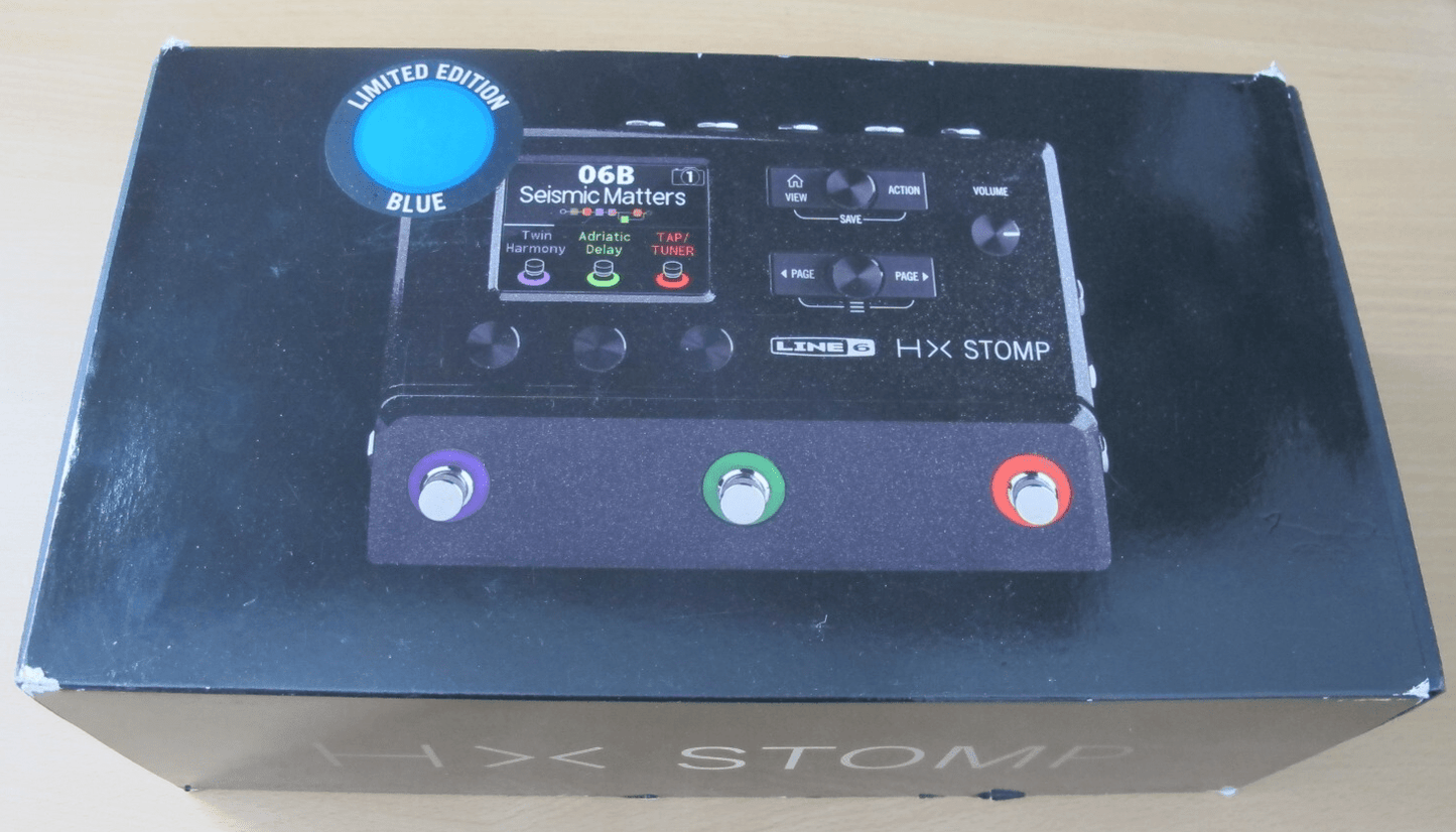 Line 6 HX Stomp Ltd Ed Lightning Blue Multi - Effects Pedal Lightning Blue Unused - MagsTag