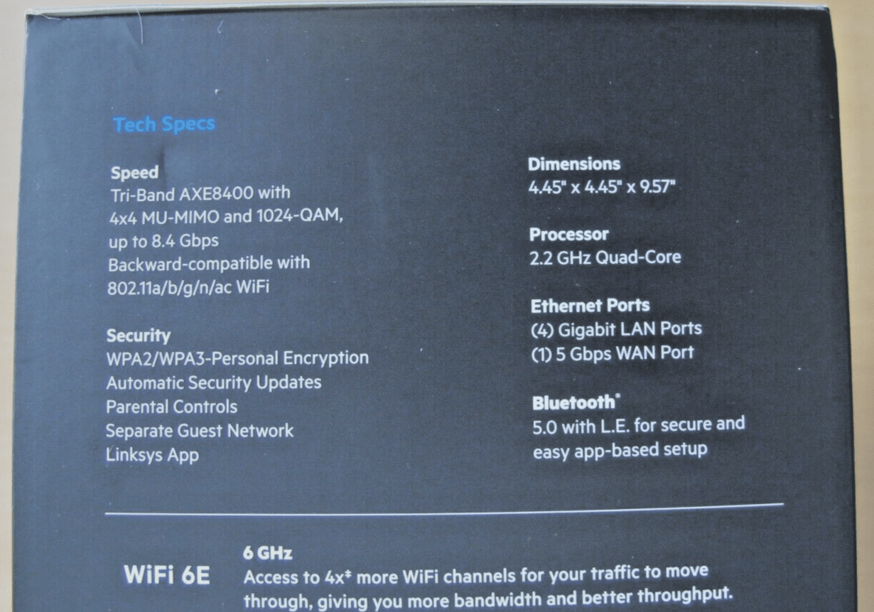 Linksys Atlas Max 6E Tri - Band Mesh WiFi 6E System MX8501 MX8500 New Open Box - MagsTag