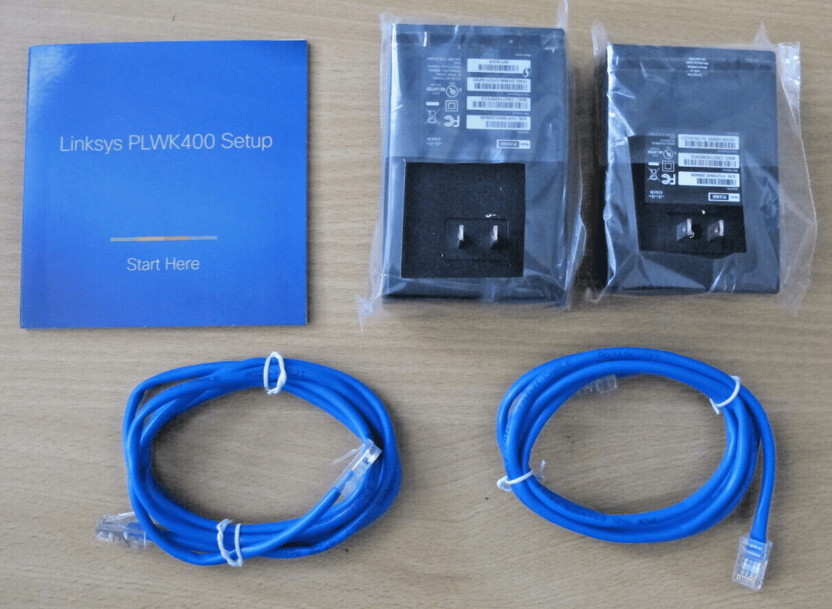Linksys PLWK400 Powerline Homeplug AV Kit with Wi - Fi N300 1 Port Open Box - MagsTag