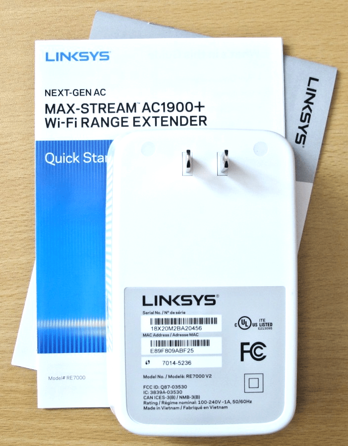 Linksys RE7000 v2 Max Stream AC1900 Gigabit Range Extender WiFi Booster Repeater - MagsTag