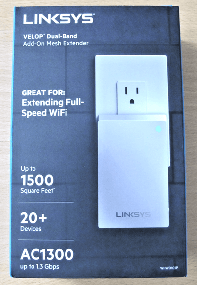 Linksys Velop dual-band addon Mesh WiFi Extender AC1300 WHW0101P Unused - MagsTag