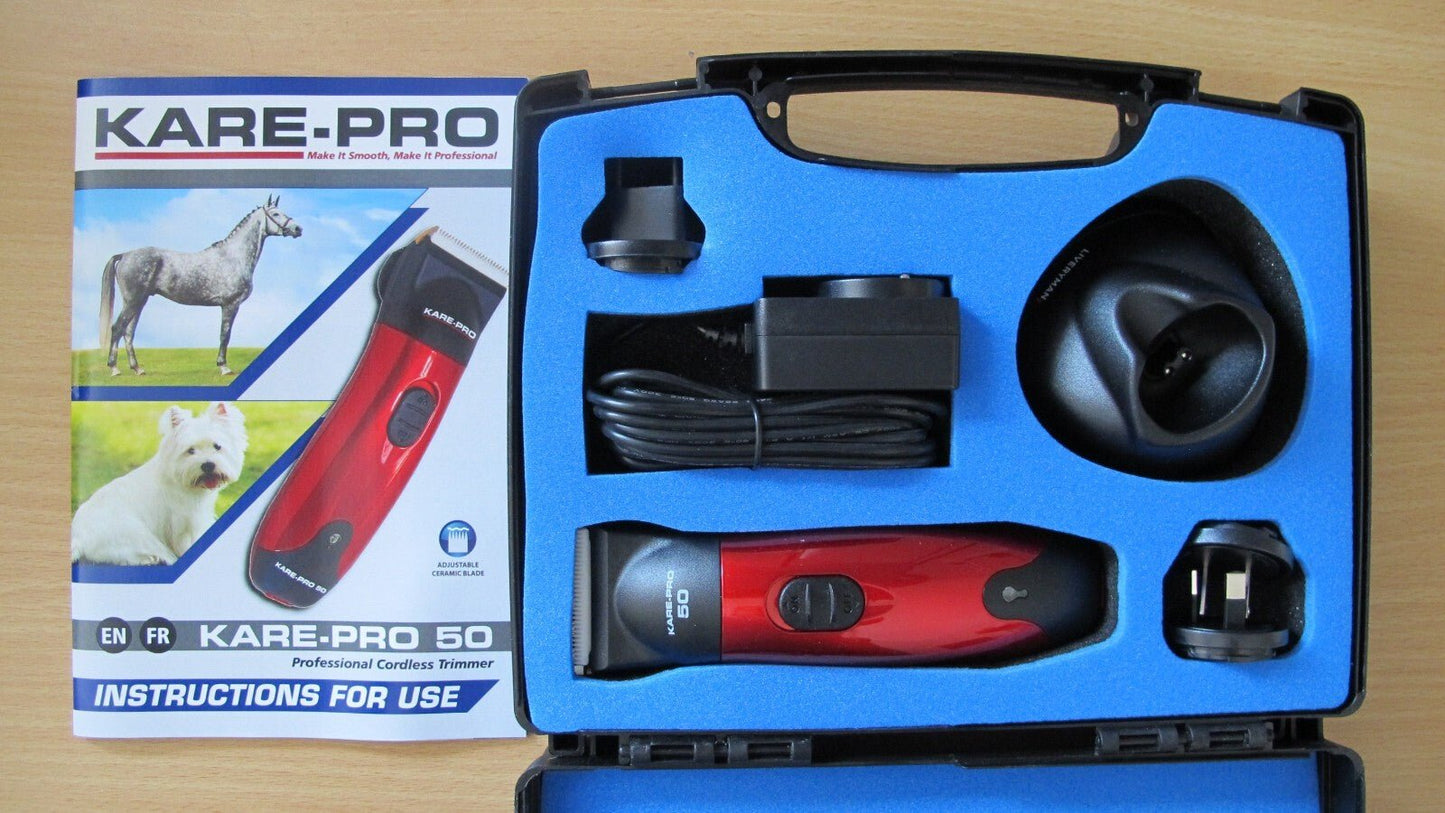 Liveryman Kare - Pro 50 Horse & Pet Clipper & Trimmer cordless Open Box - MagsTag