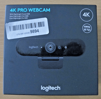 Logitech 4K Pro 4K 1080p 720p Webcam Noise - Canceling Mic PC/MAC 960 - 001390 Open - MagsTag