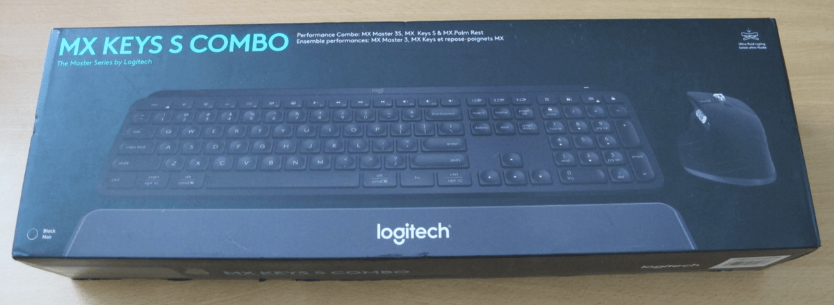 Logitech 920-012274 MX Keys S Combo Wireless Keyboard Mouse Palm Rest Black New - MagsTag