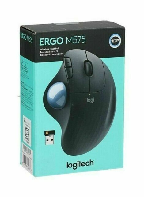 Logitech ERGO M575 (910 - 005869) Wireless Trackball Mouse - Black - MagsTag