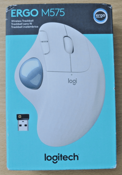 Logitech ERGO M575 Wireless Trackball - Off - White - MagsTag