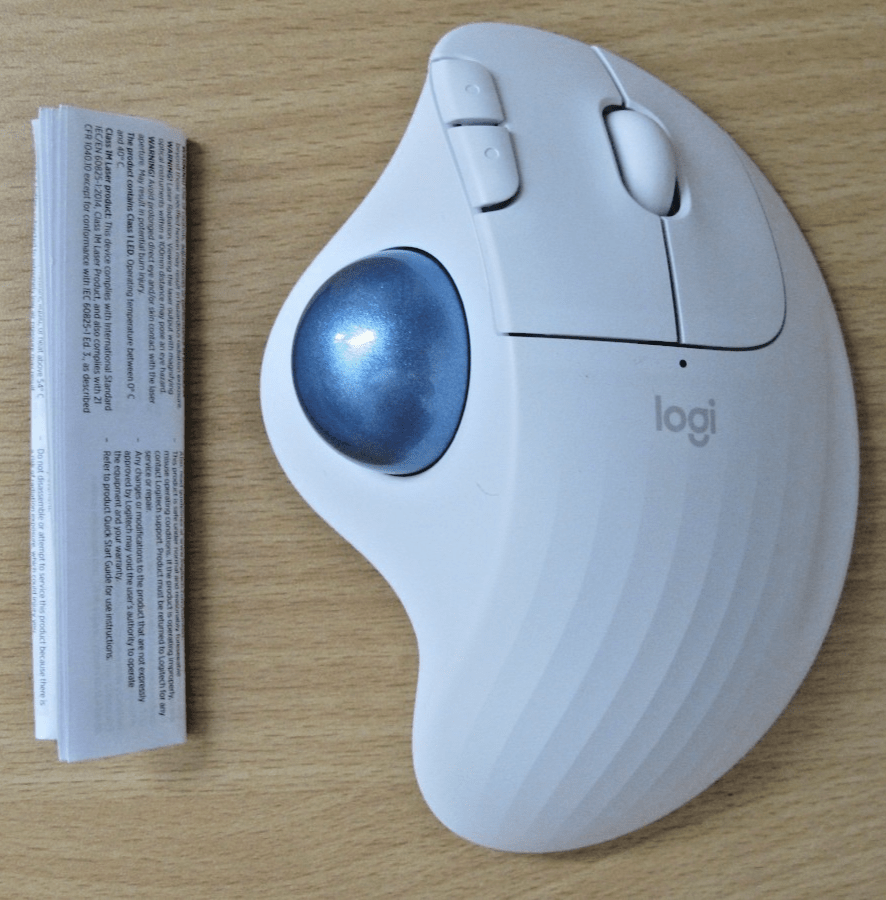 Logitech ERGO M575 Wireless Trackball - Off - White - MagsTag