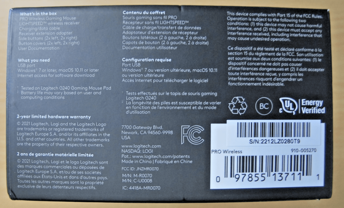 Logitech G Pro Wireless Gaming Mouse eSPORTS Grade Performance Open Box Return - MagsTag