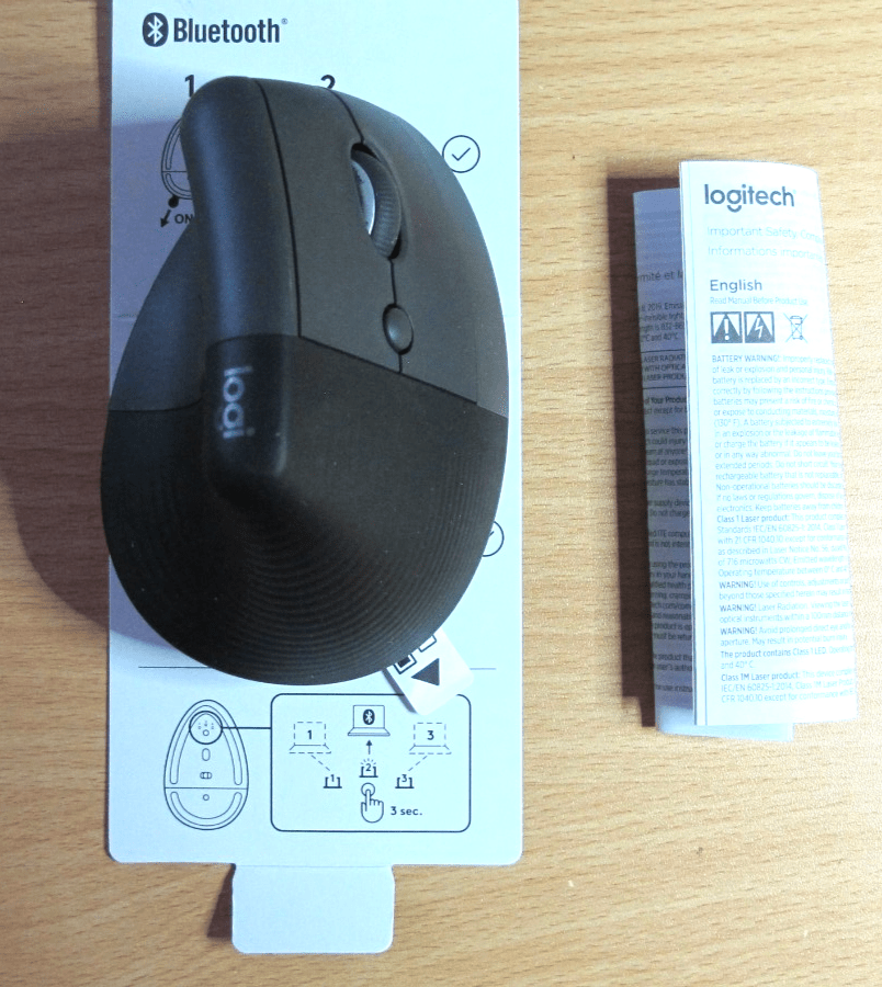 Logitech Lift Wireless Vertical Mouse (Right - Handed) Logi Bolt Bluetooth Unused - MagsTag
