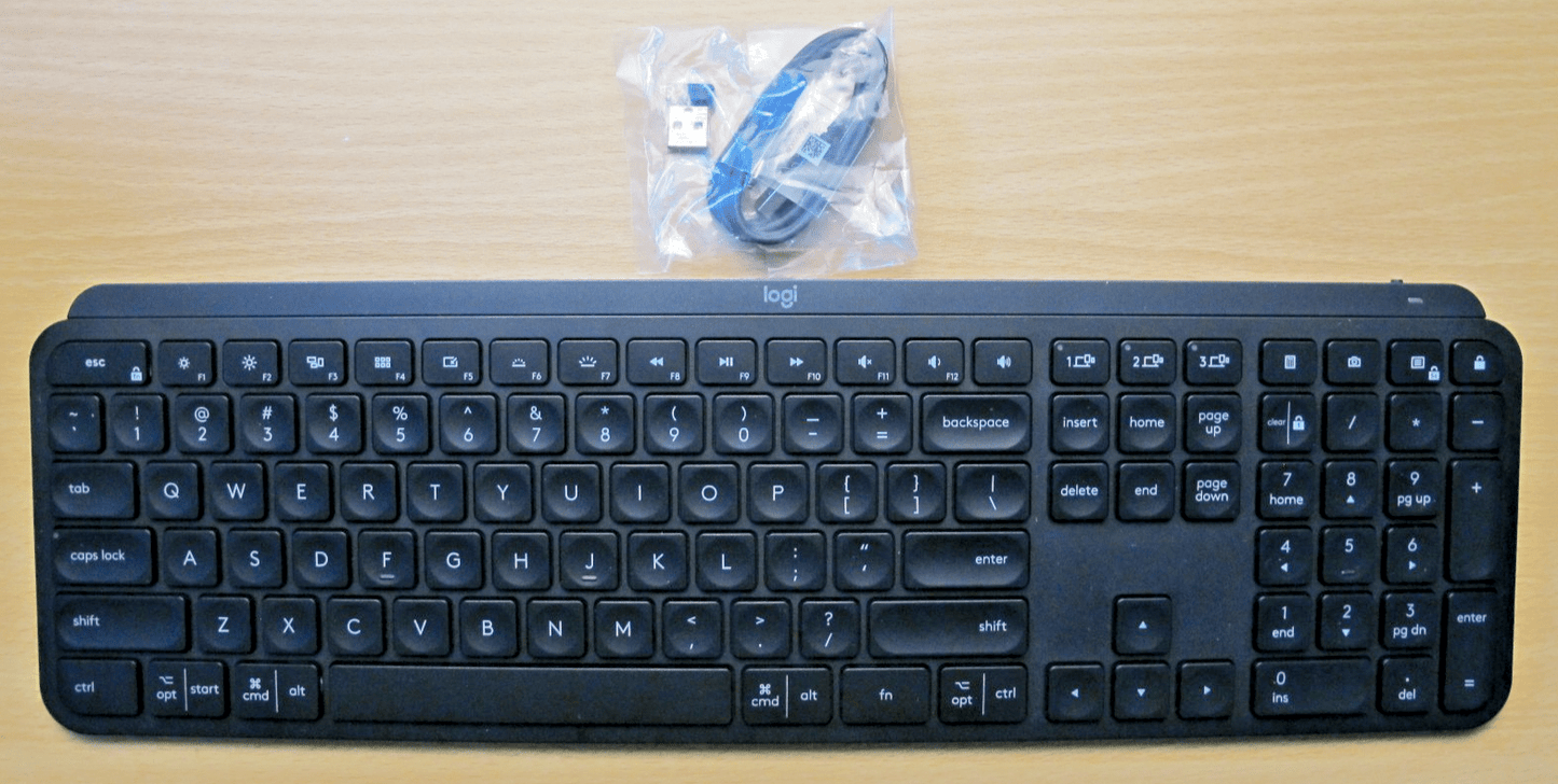 Logitech MX Keys Advanced Wireless Illuminated Keyboard Graphite 920 - 009294 - MagsTag