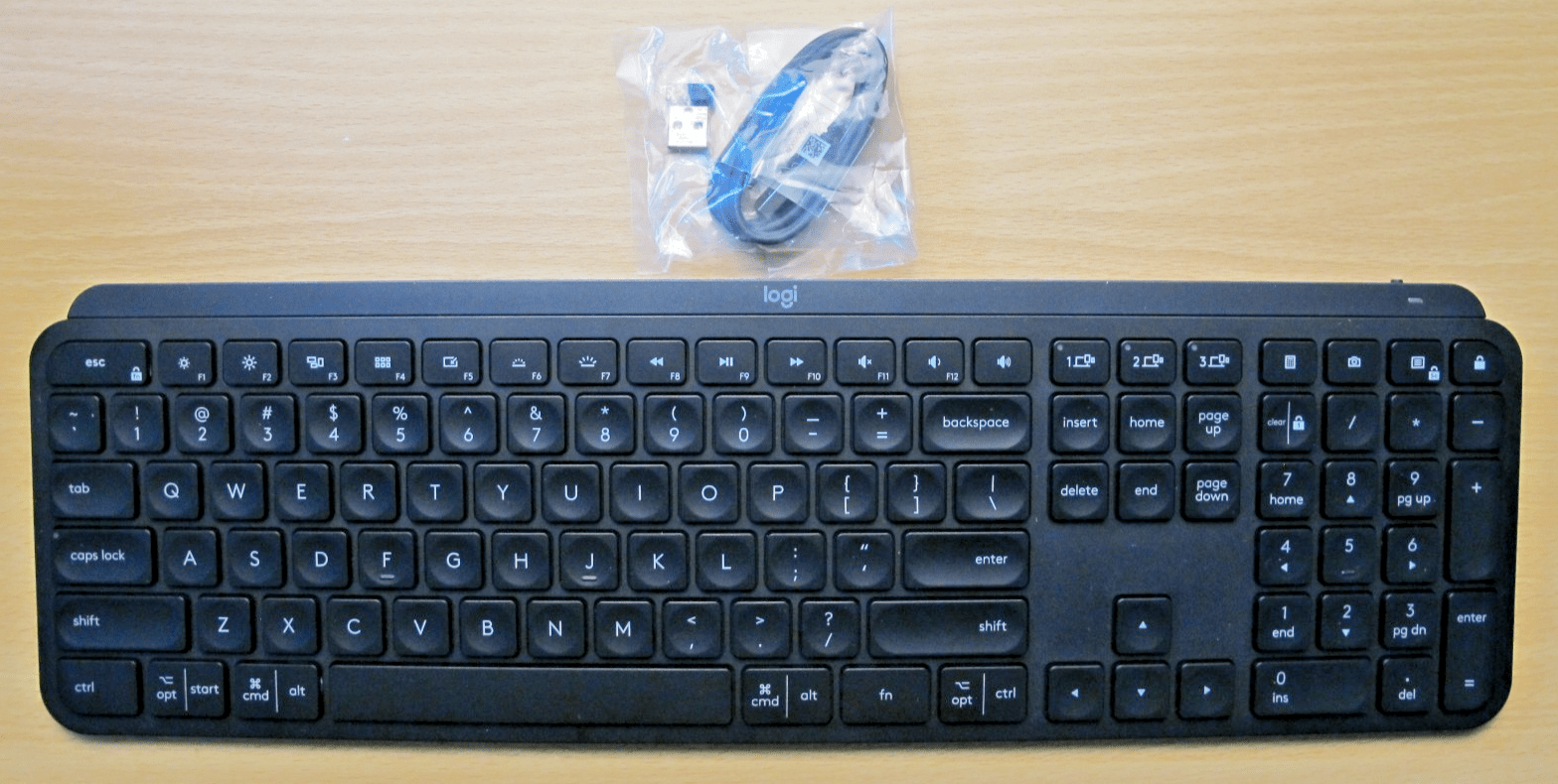Logitech MX Keys Advanced Wireless Illuminated Keyboard Graphite 920 - 009294 - MagsTag