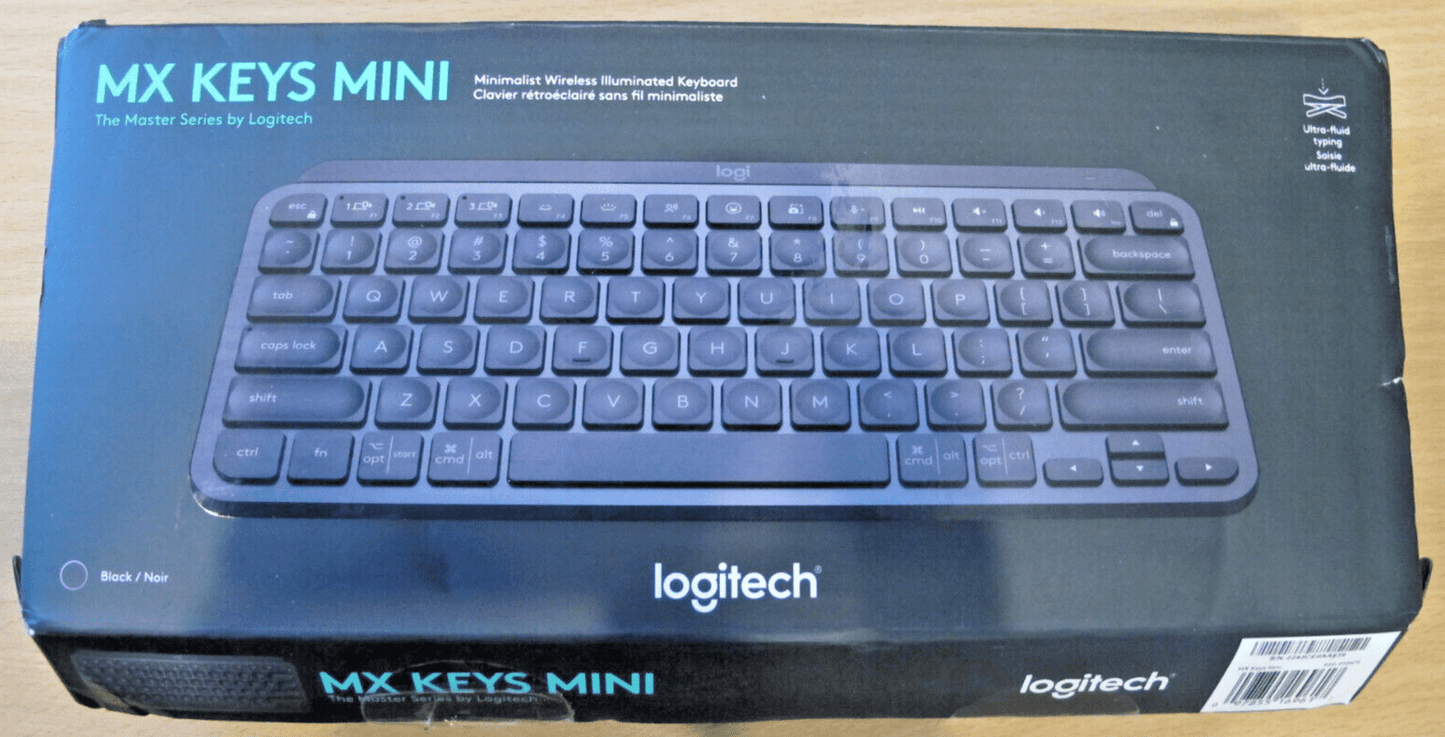LOGITECH MX KEYS MINI WIRELESS ILLUMINATED KEYBOARD BLACK 920 - 010475 Mint - MagsTag