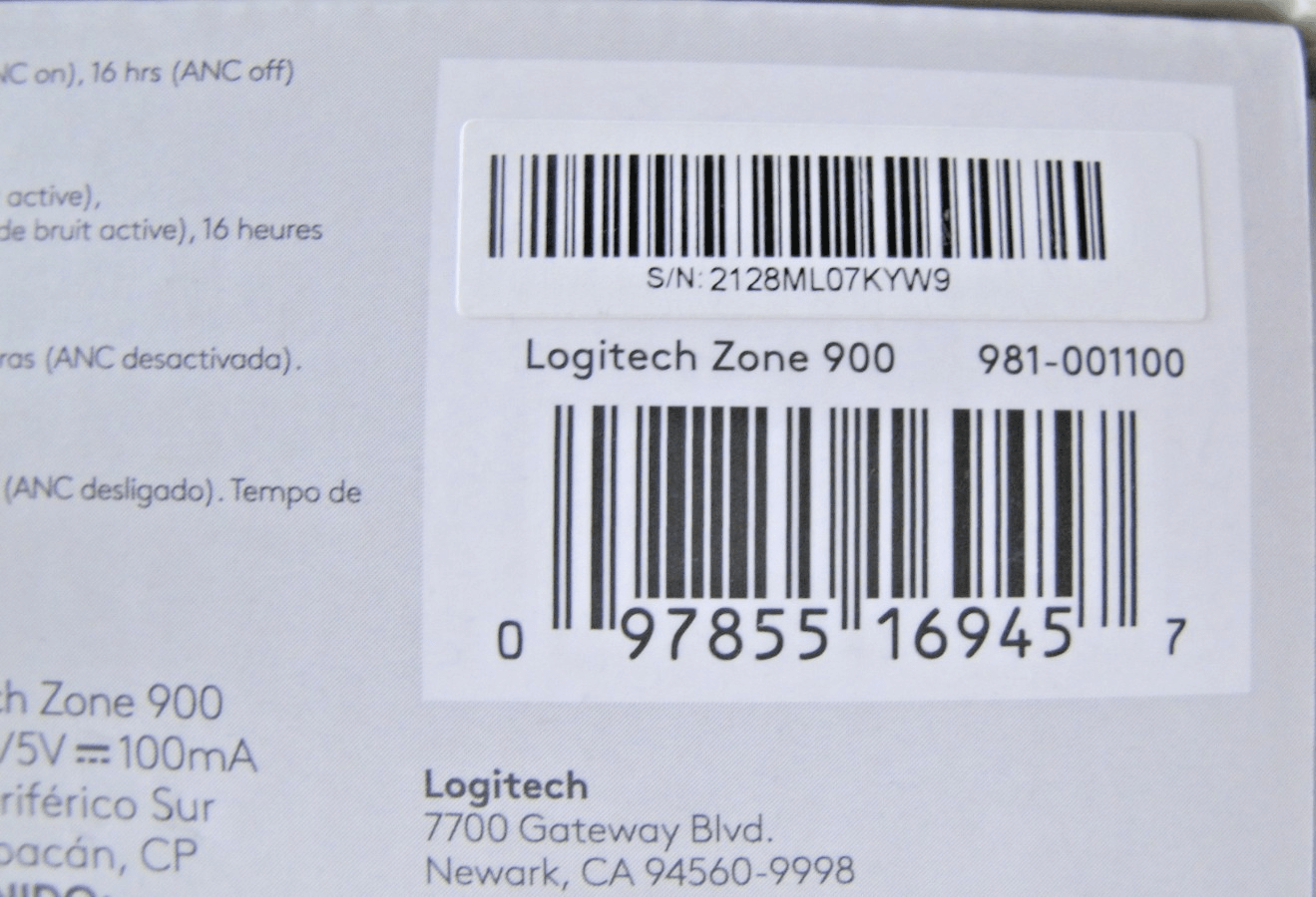 Logitech Zone 900 (981 - 001100) Wireless Headset - Black Open Box - MagsTag