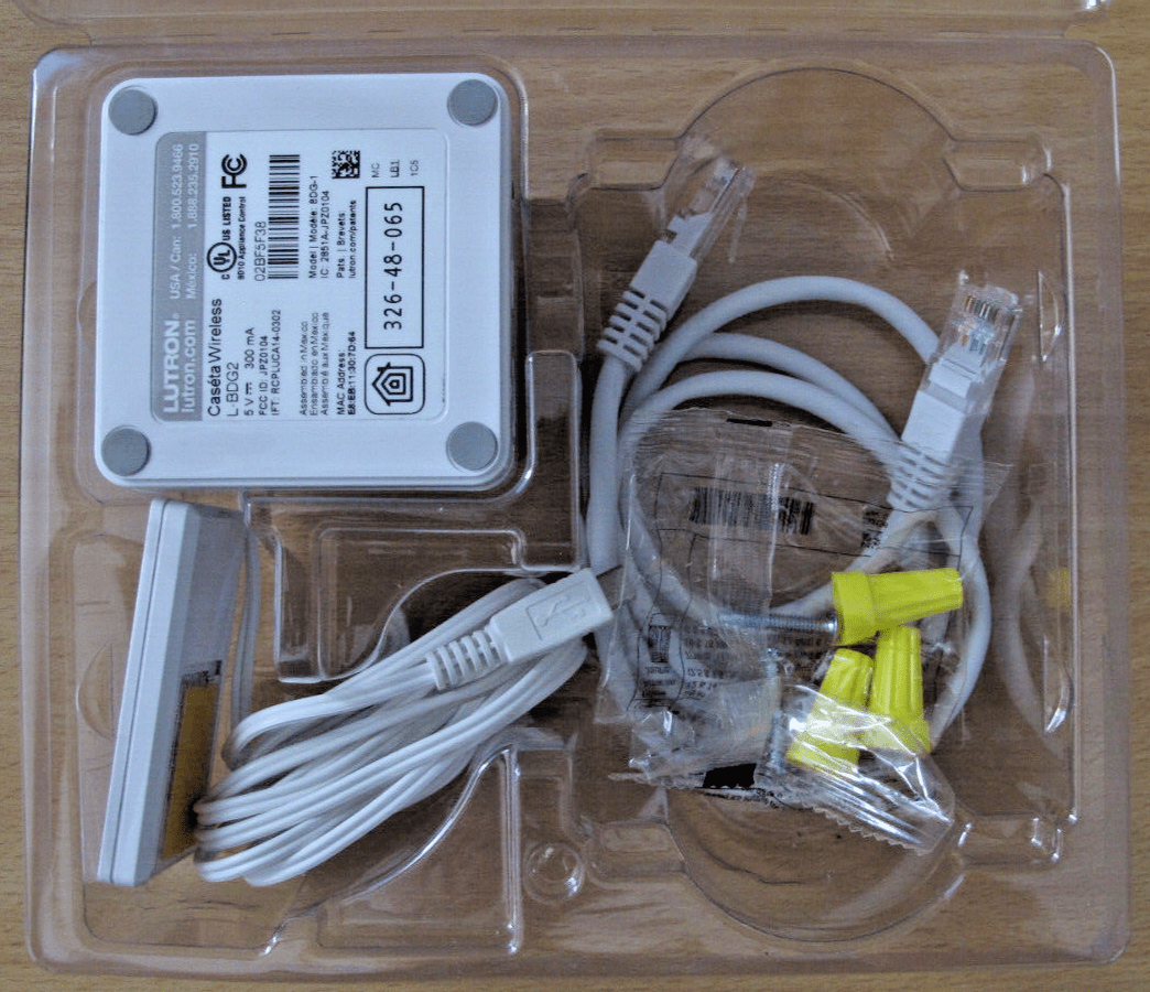 Lutron Caseta P - BDG - PKG1W Wireless Dimmer Kit with Smart Bridge White OPEN BOX - MagsTag