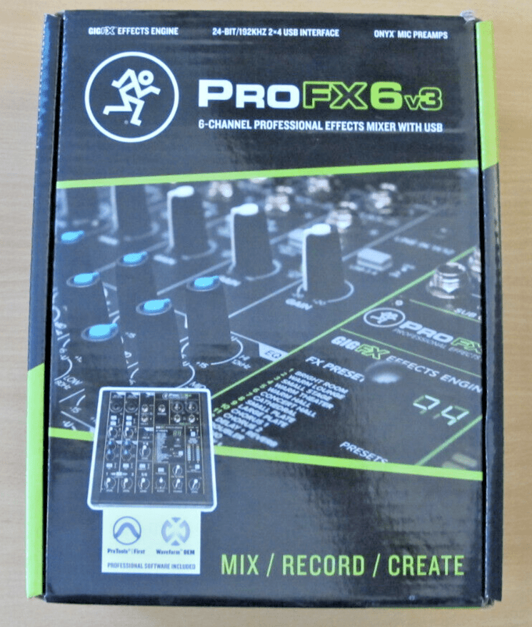 Mackie PROFX6V3 6 Channel Professional Effects Compact Mixer USB Open Box - MagsTag