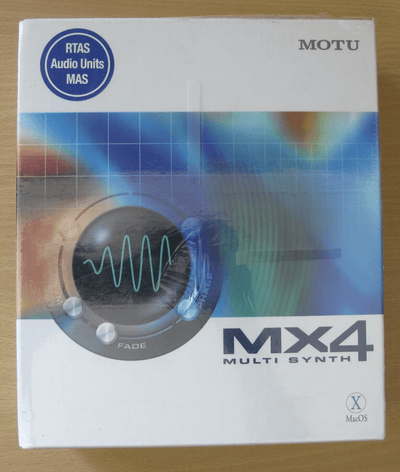 MIP MOTU MX4 Version 1.0 Multi Synthesizer Virtual Instrument (Mac OS Only) NIB - MagsTag