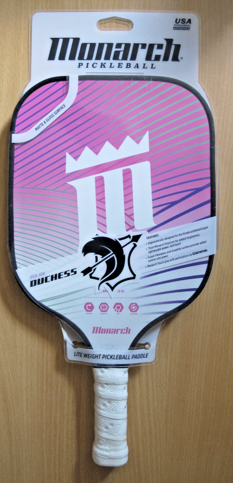 Monarch Duchess Pickleball Paddle PINK MN22DUCHESS Lite weight - MagsTag