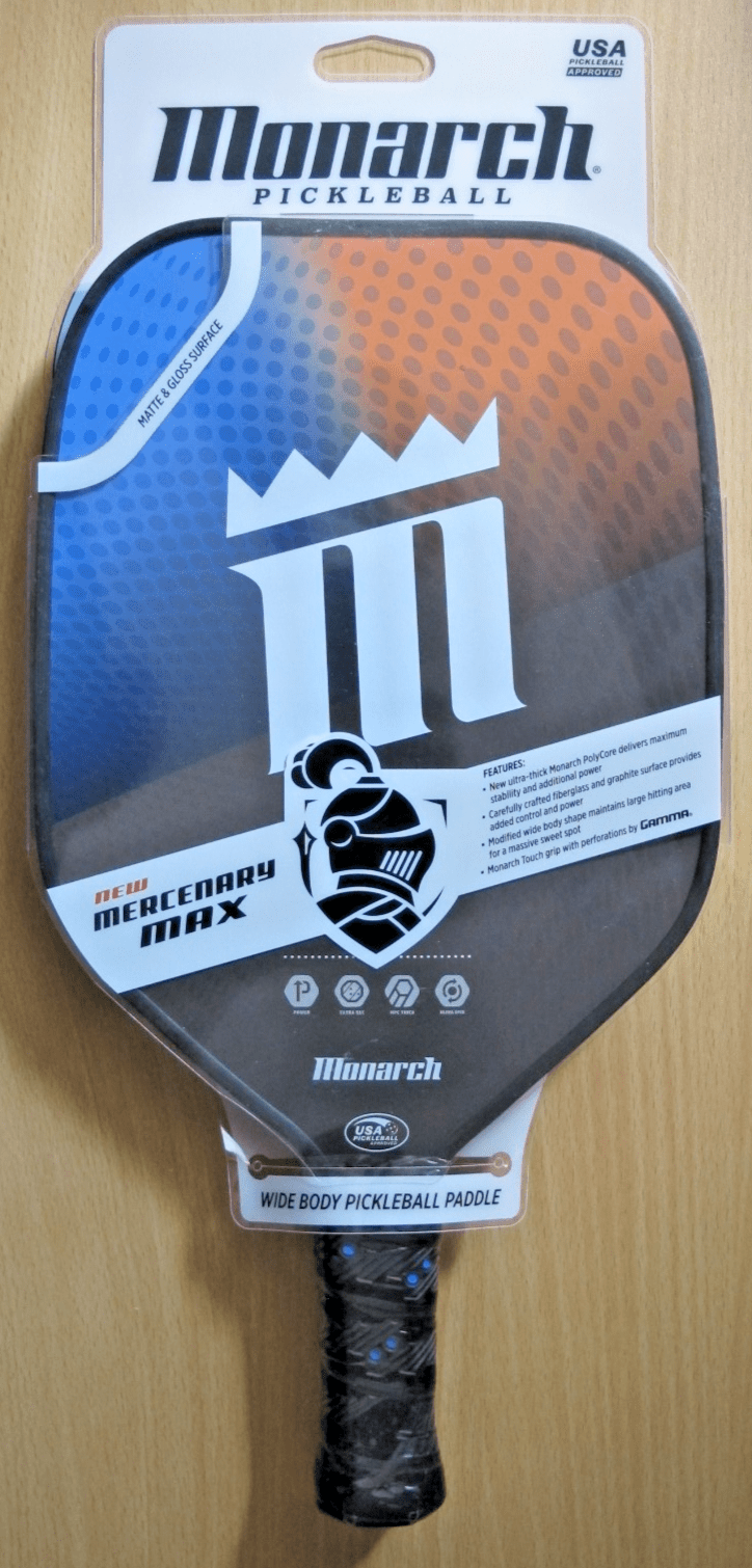 Monarch Mercenary Max Pickleball Paddle wide Body 5907 MN22MERCETHICK - MagsTag