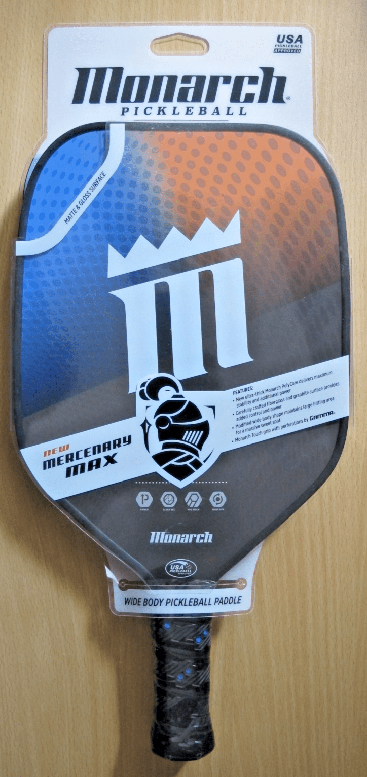 Monarch Mercenary Pickleball Paddle Max Wide - Body MN22MERCETHICK BLUE 5921 - MagsTag