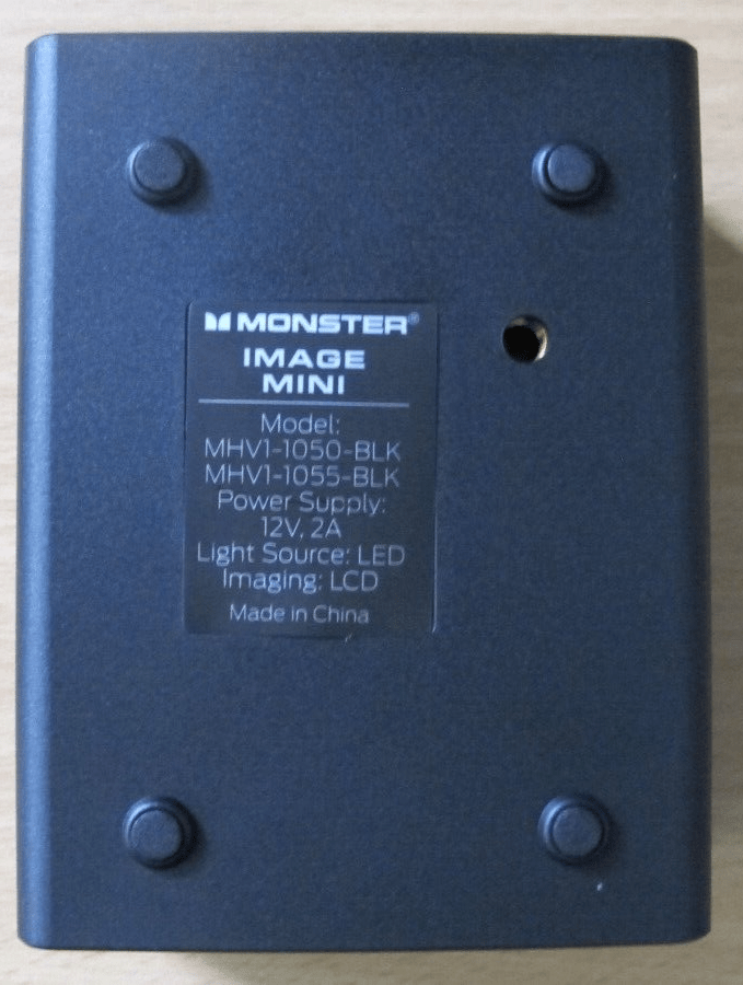 Monster Vision Image Mini Portable LCD Projector 1920x1080 HD MHV1 - 1050 Open Box - MagsTag