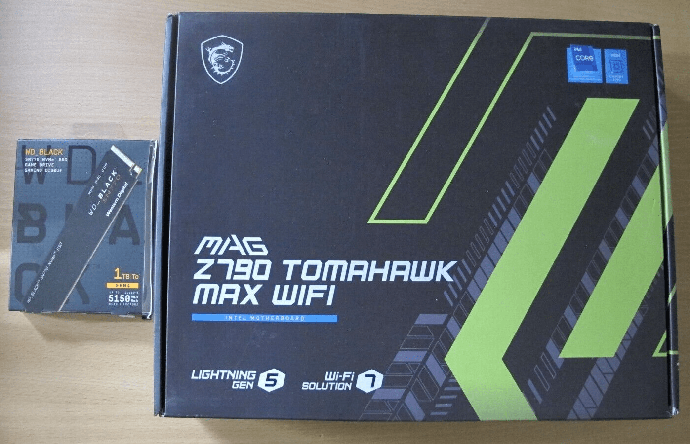 MSI MAG Z790 TOMAHAWK MAX WiFi LGA 1700 ATX plus WD Black 1TB SN770 NVMe - MagsTag