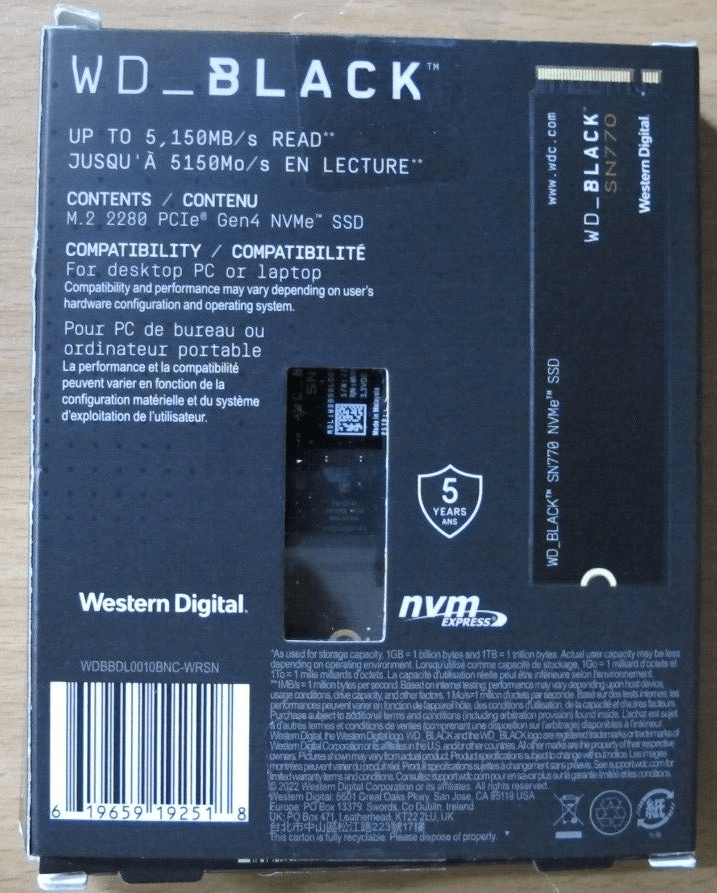 MSI MAG Z790 TOMAHAWK MAX WiFi LGA 1700 ATX plus WD Black 1TB SN770 NVMe - MagsTag