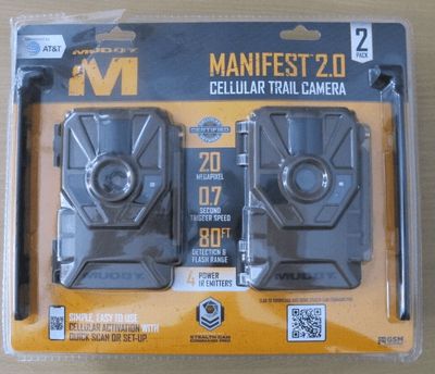 Muddy Hunting Game Trail camera 2 pack 20 Megapixel Manifest 2.0 AT&T OPEN Box - MagsTag
