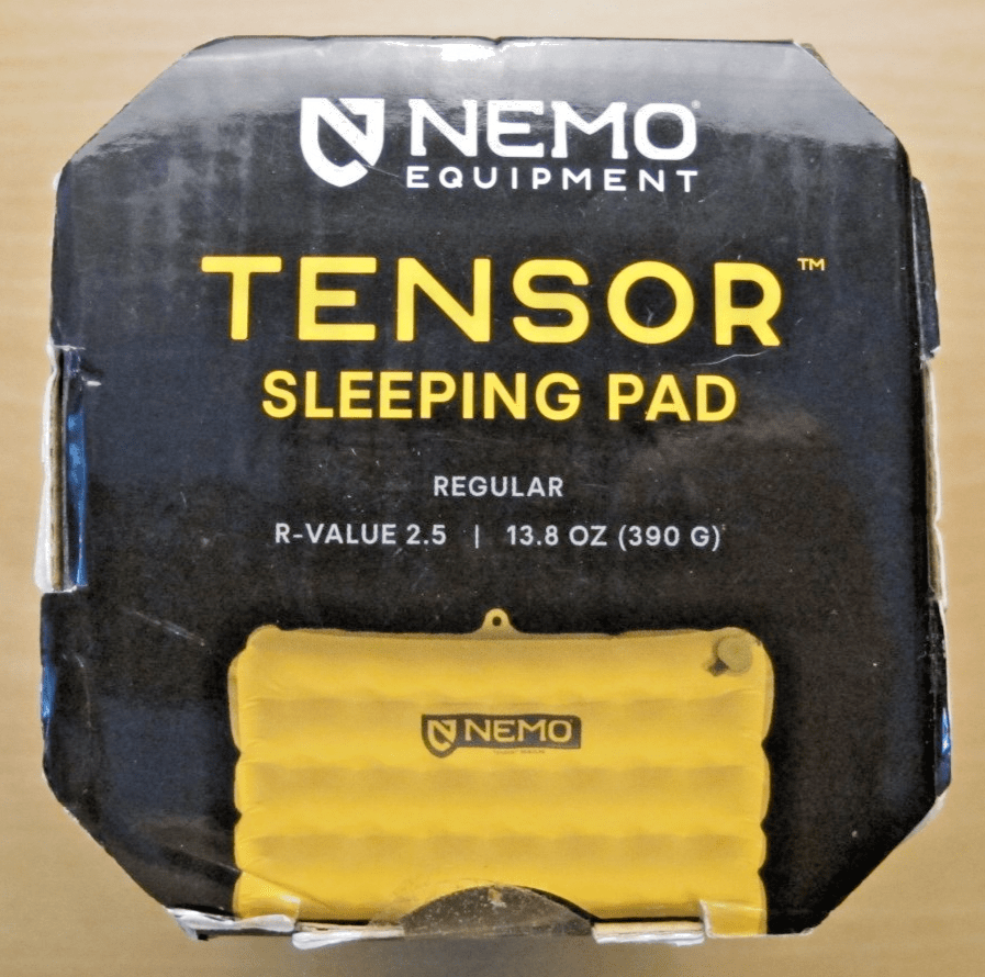 NEMO Tensor Ultralight Sleeping Pad 72x20 Rectangle Color Goldfinch Size Regular - MagsTag