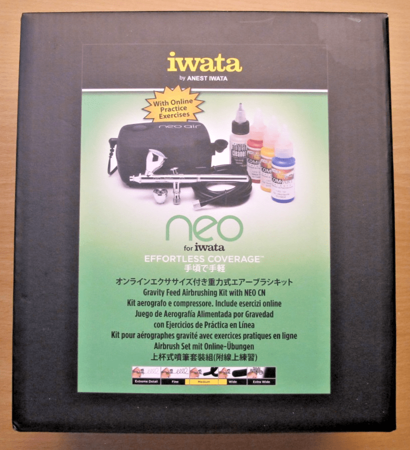 NEO for Iwata Gravity Feed Airbrushing Kit IW120 CN IS30UP Open Box - MagsTag