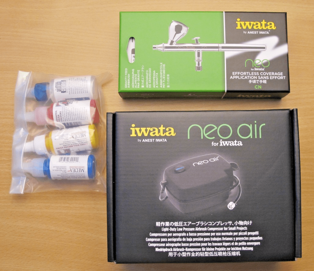 NEO for Iwata Gravity Feed Airbrushing Kit IW120 CN IS30UP Open Box - MagsTag