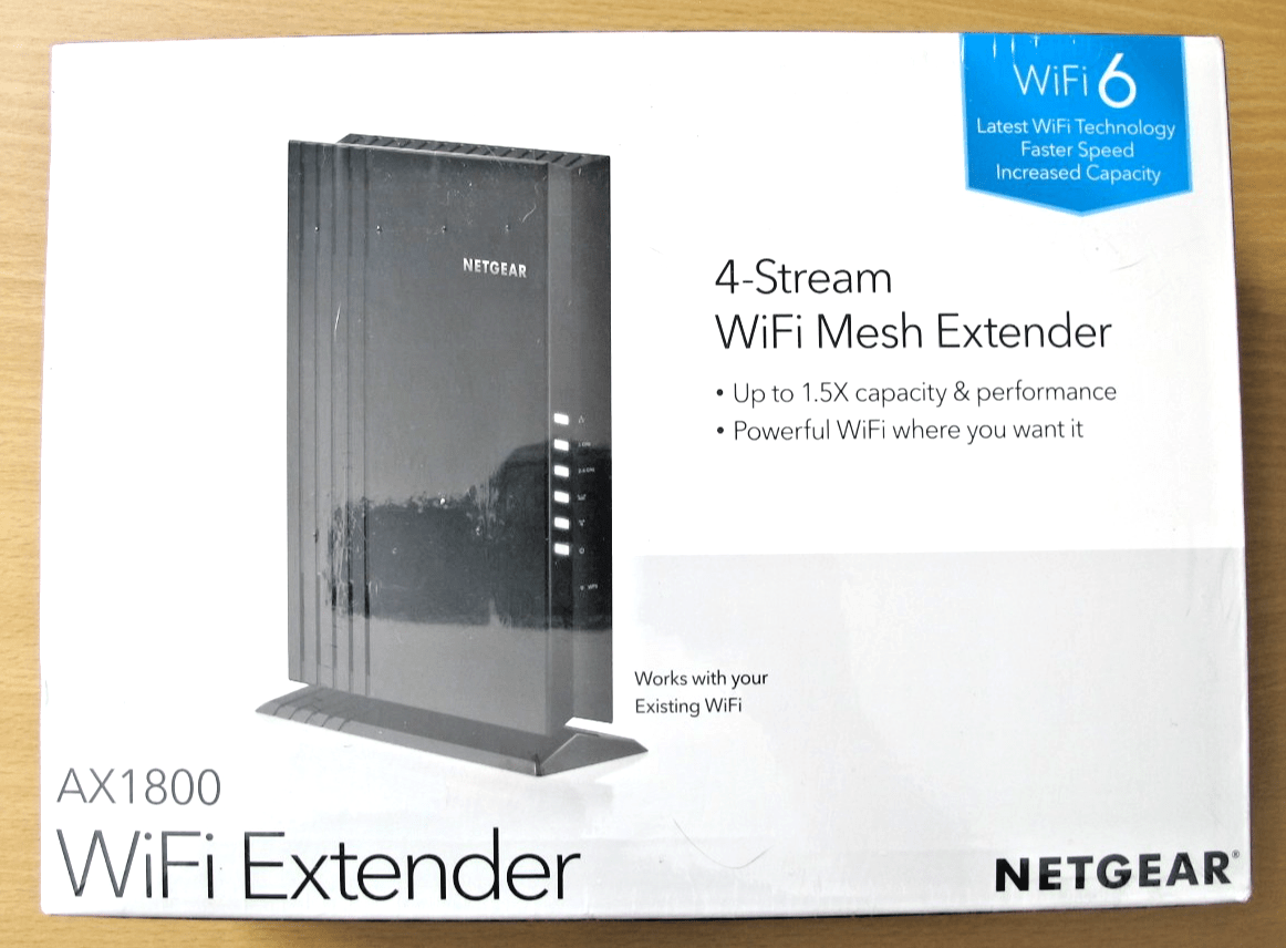 NETGEAR EAX20 - 100NAS Dual Band Wi - Fi 6 MU - MIMO Mesh Range Extender AX1800 - MagsTag