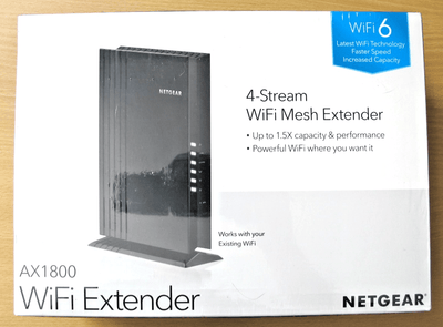 NETGEAR EAX20 - 100NAS Dual Band Wi - Fi 6 MU - MIMO Mesh Range Extender AX1800 - MagsTag