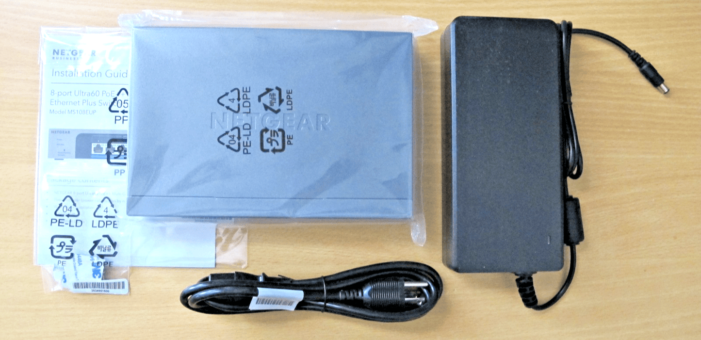 NETGEAR MS108EUP 8 - port Multi - Gig (2.5G) Ultra60 PoE Ethernet Plus Switch - MagsTag