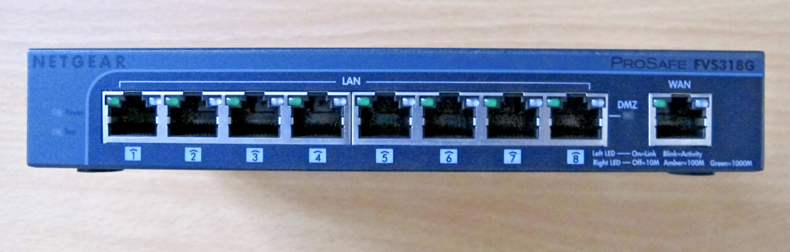 NETGEAR ProSAFE 8 - PORT Gigabit VPN Business - class Firewall Model FVS318G 100NAS - MagsTag