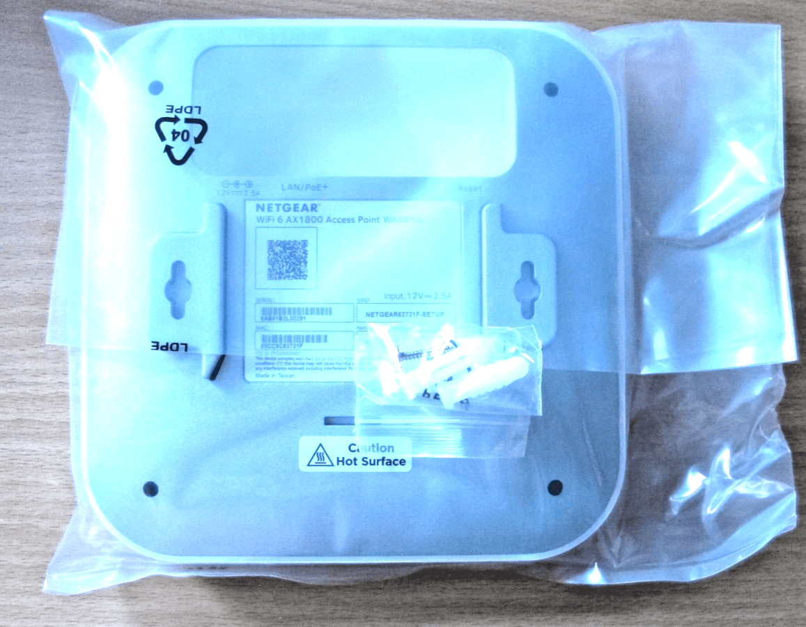 NETGEAR Wireless Access Point WiFi 6 Dual - Band AX1800 WAX610 - MagsTag