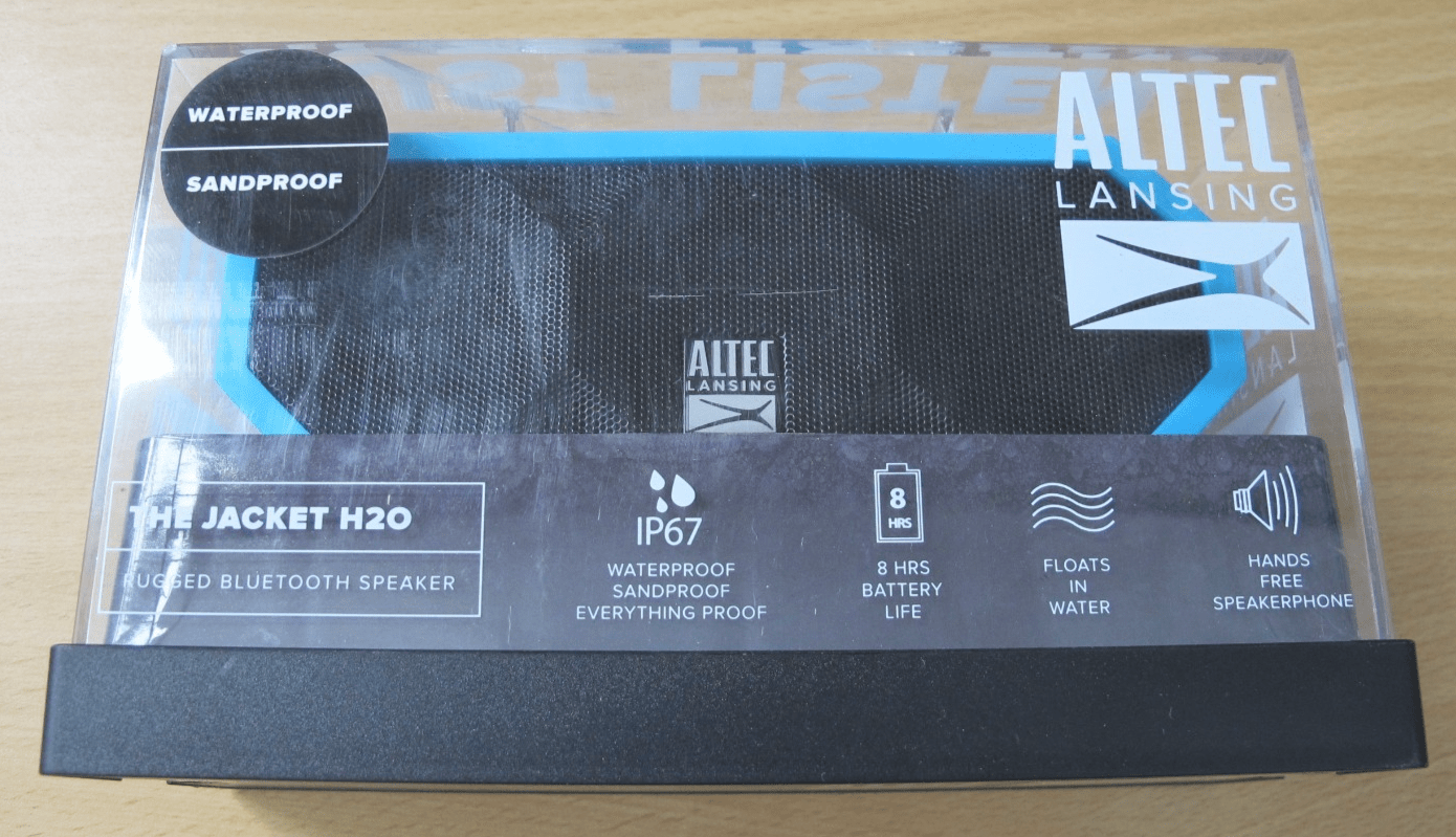 New Altec Lansing iMW457 - AB The Jacket H2O Rugged Waterproof Bluetooth Speaker - MagsTag