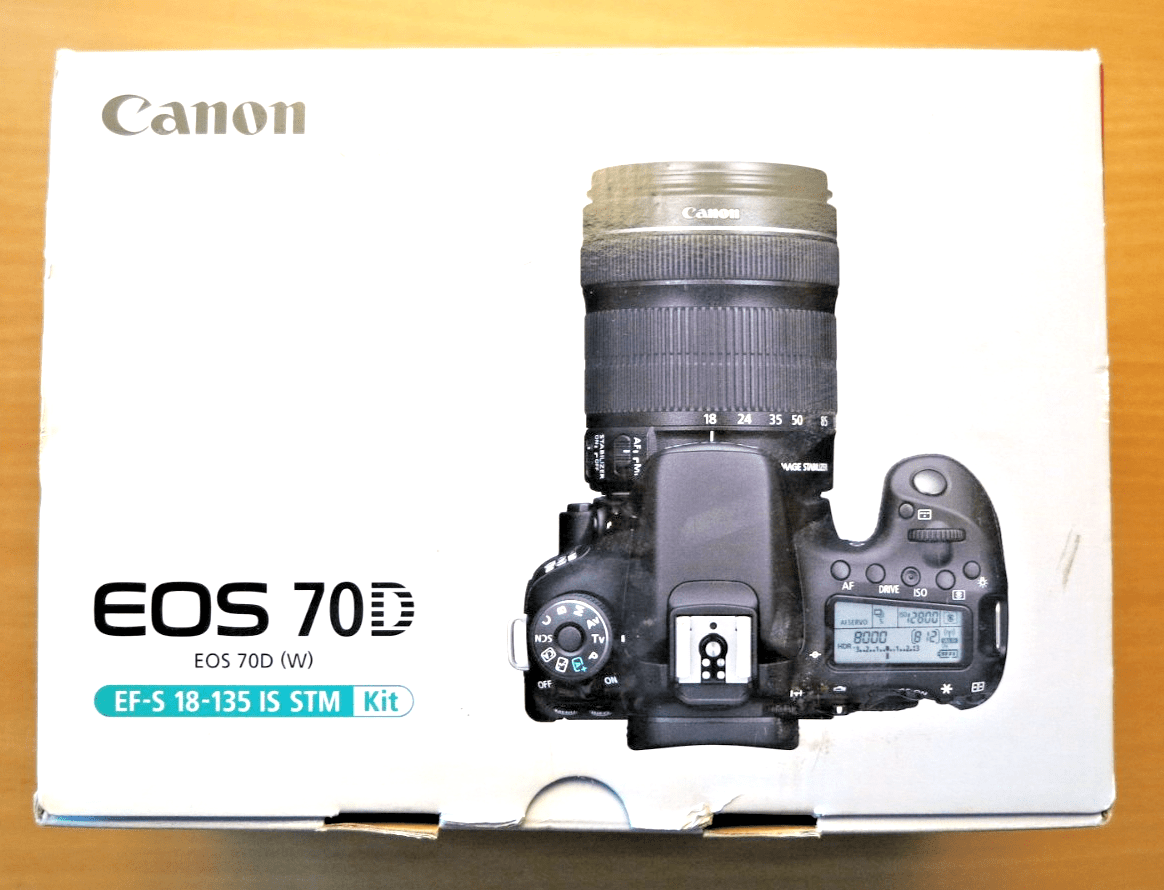 New Canon EOS 70D 20.2 MP Digital SLR Camera 17 - 135mm Lens New Open Box - MagsTag