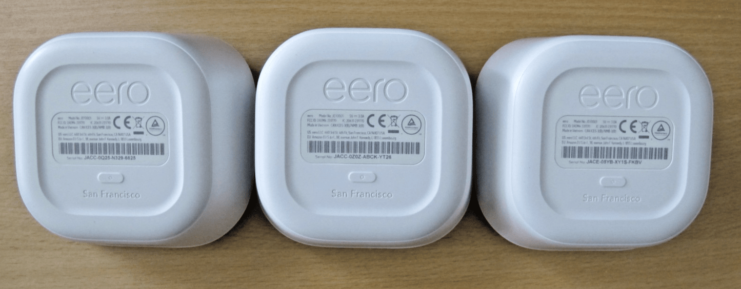 New eero Mesh AC Dual - Band Mesh Wi - Fi 5 System 3 Pack Model J010311 3rd Gen - MagsTag