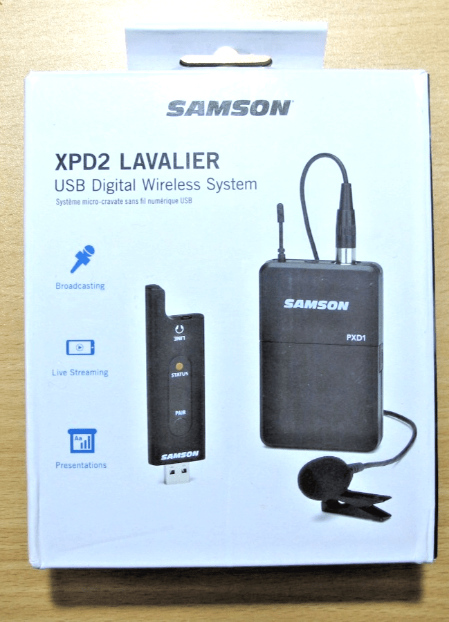 NEW Samson XPD2 Lavalier USB Digital Wireless System SWXPD2BLM8 Unused - MagsTag