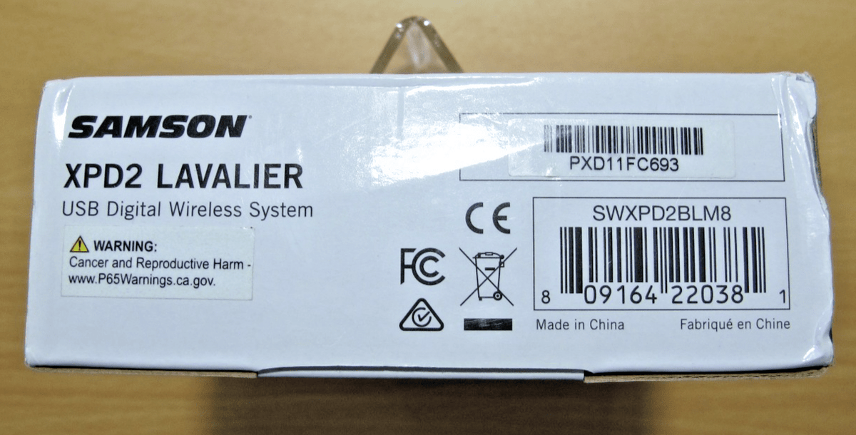 NEW Samson XPD2 Lavalier USB Digital Wireless System SWXPD2BLM8 Unused - MagsTag