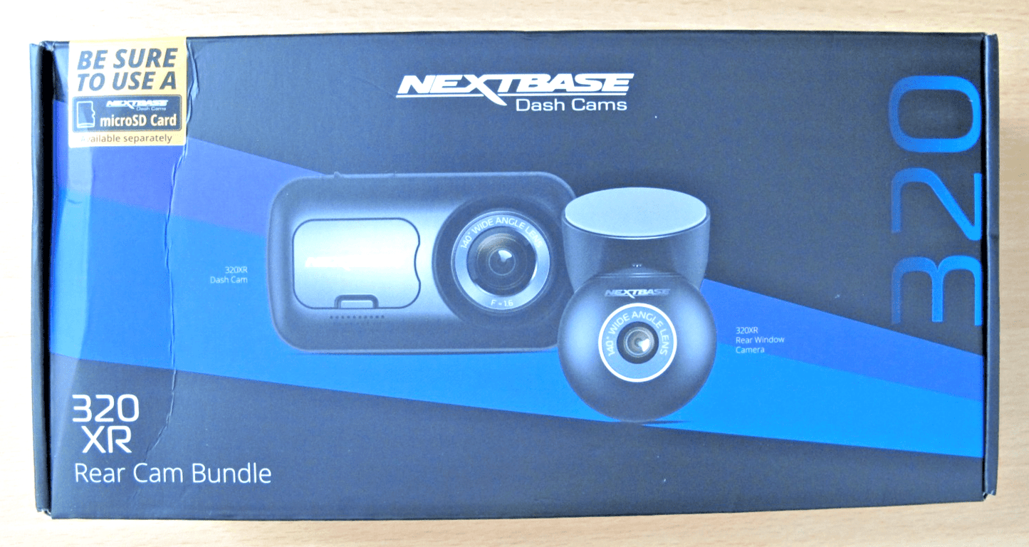 Nextbase 320XR Dash Camera with Rear Window Camera Black Unused Night Vision - MagsTag