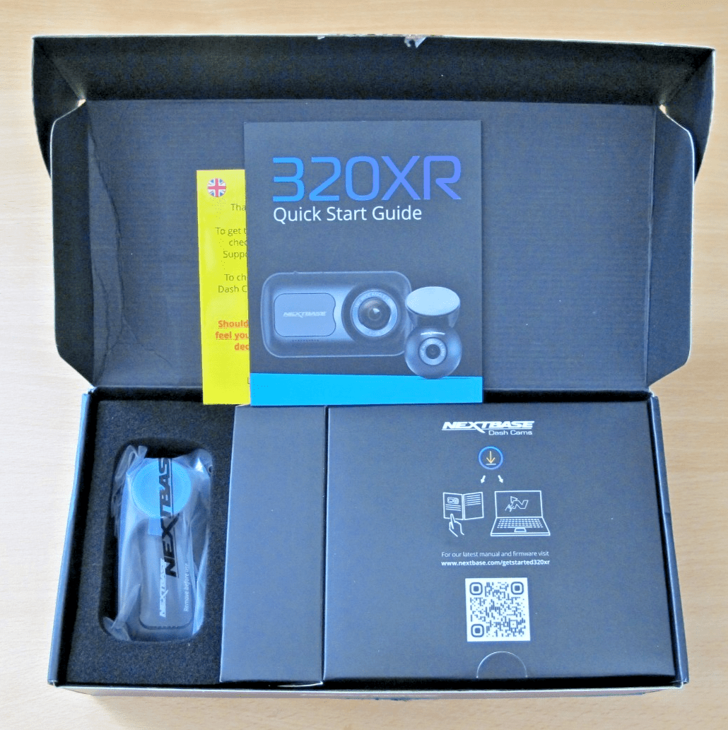 Nextbase 320XR Dash Camera with Rear Window Camera Black Unused Night Vision - MagsTag