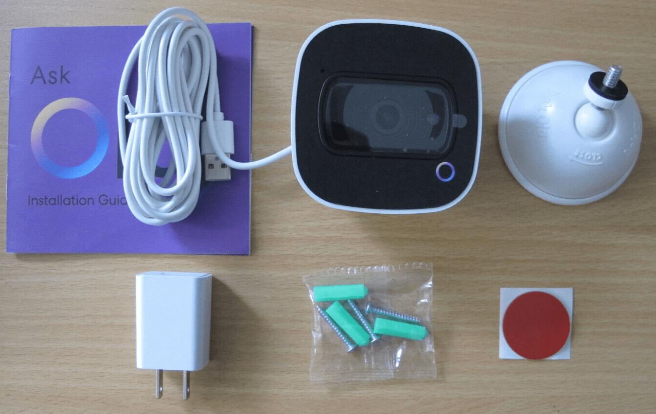 OLA USA Ask OLA! 2 Way Voice Command Smart Security Camera with Fall Detection - MagsTag