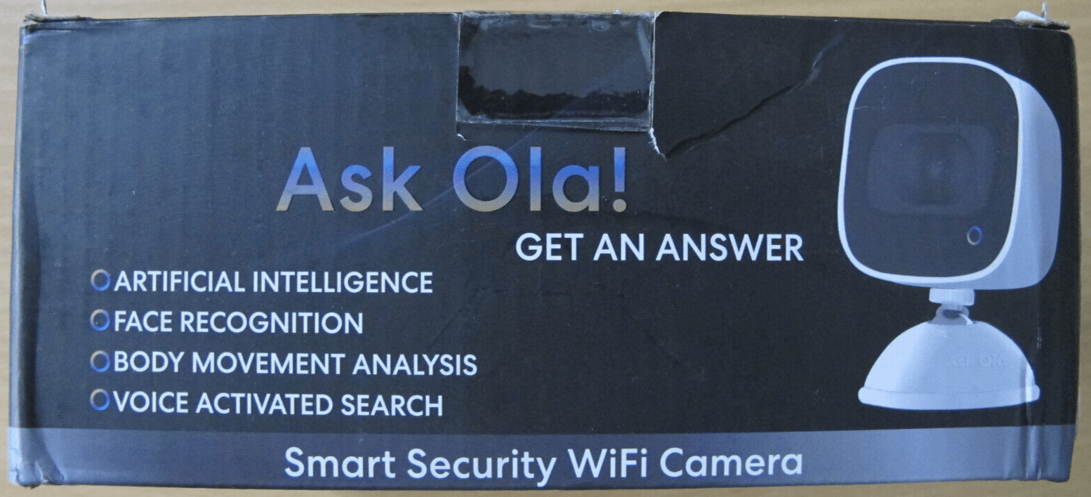 OLA USA Ask OLA! 2 Way Voice Command Smart Security Camera with Fall Detection - MagsTag
