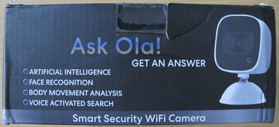 OLA USA Ask OLA! 2 Way Voice Command Smart Security Camera with Fall Detection - MagsTag