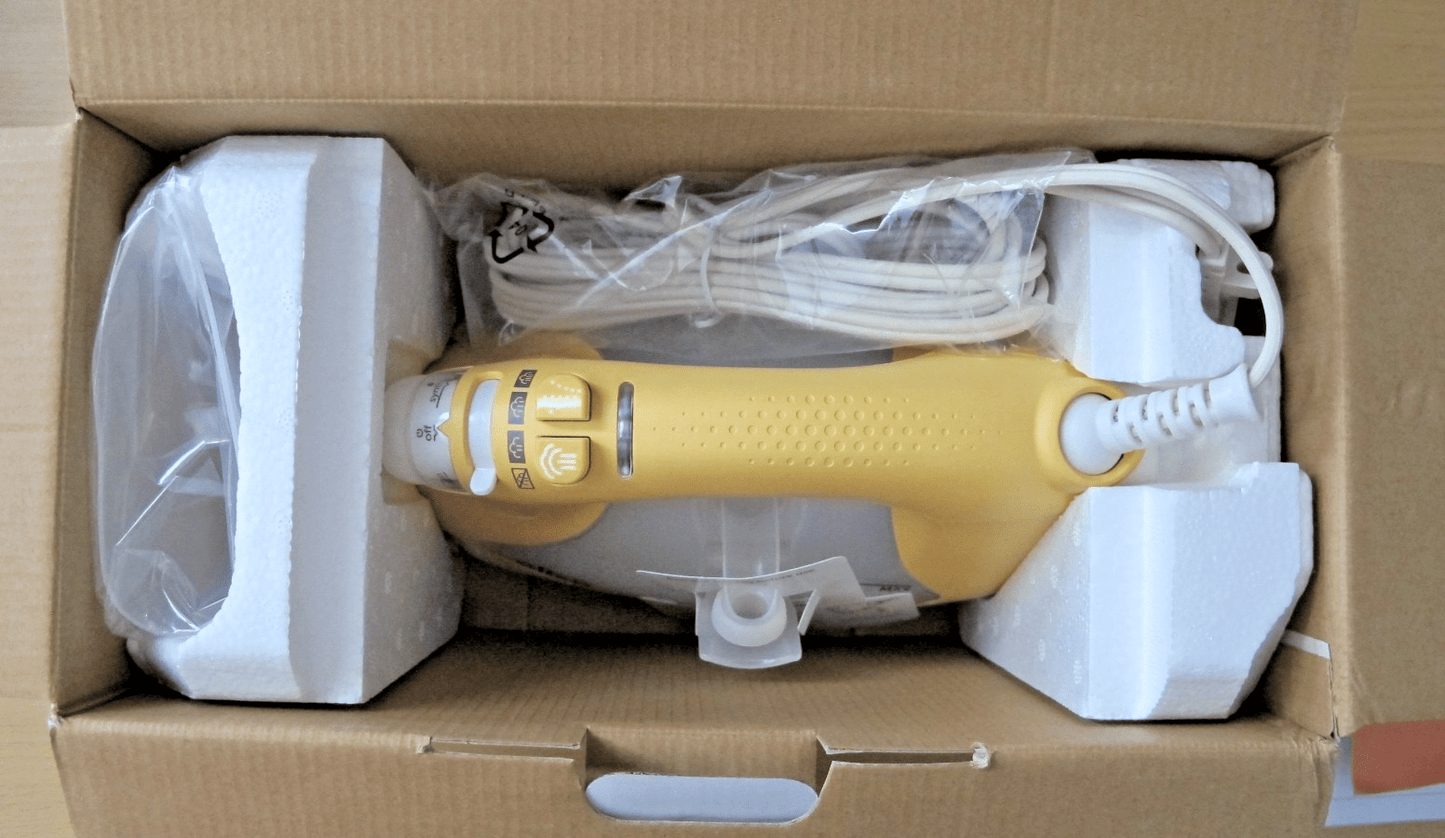 Oliso TG1600 Pro Plus 1800 Watt Auto Lift SmartIron 1800W iTouch Yellow Open - MagsTag